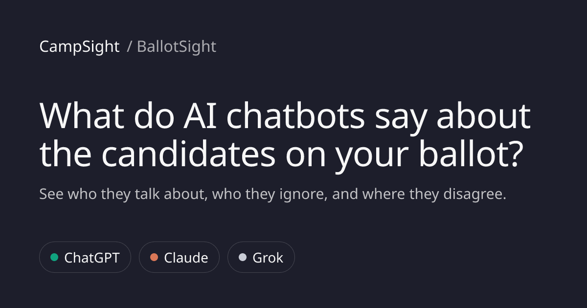 BallotSight — what AI chatbots say about the candidates on your ballot ...